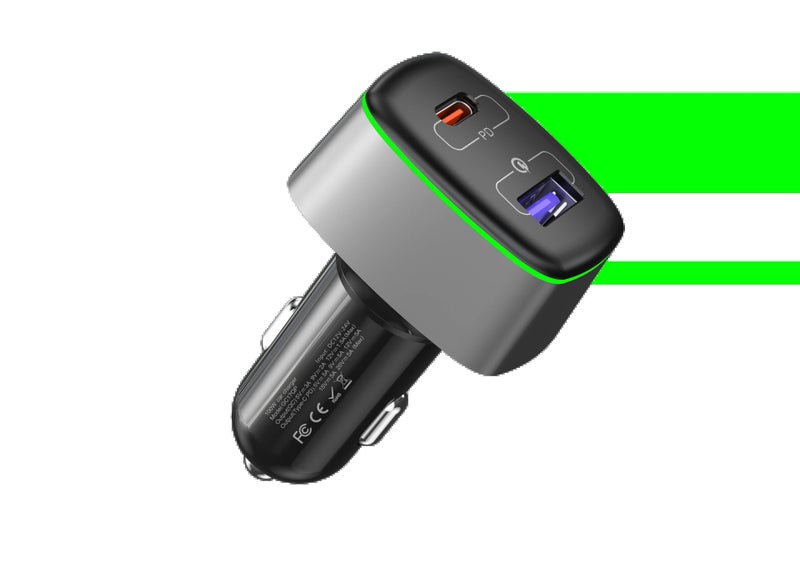 Bluejw 100W USB-C Car Charger PD 3.0 Fast Charging Adapter for MacBook, Huawei, Xiaomi, Oppo, Vivo Notebooks - Cigarette Lighter Automobile Charger - Image 1